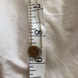 DAINTY gold and silver sun and moon necklace